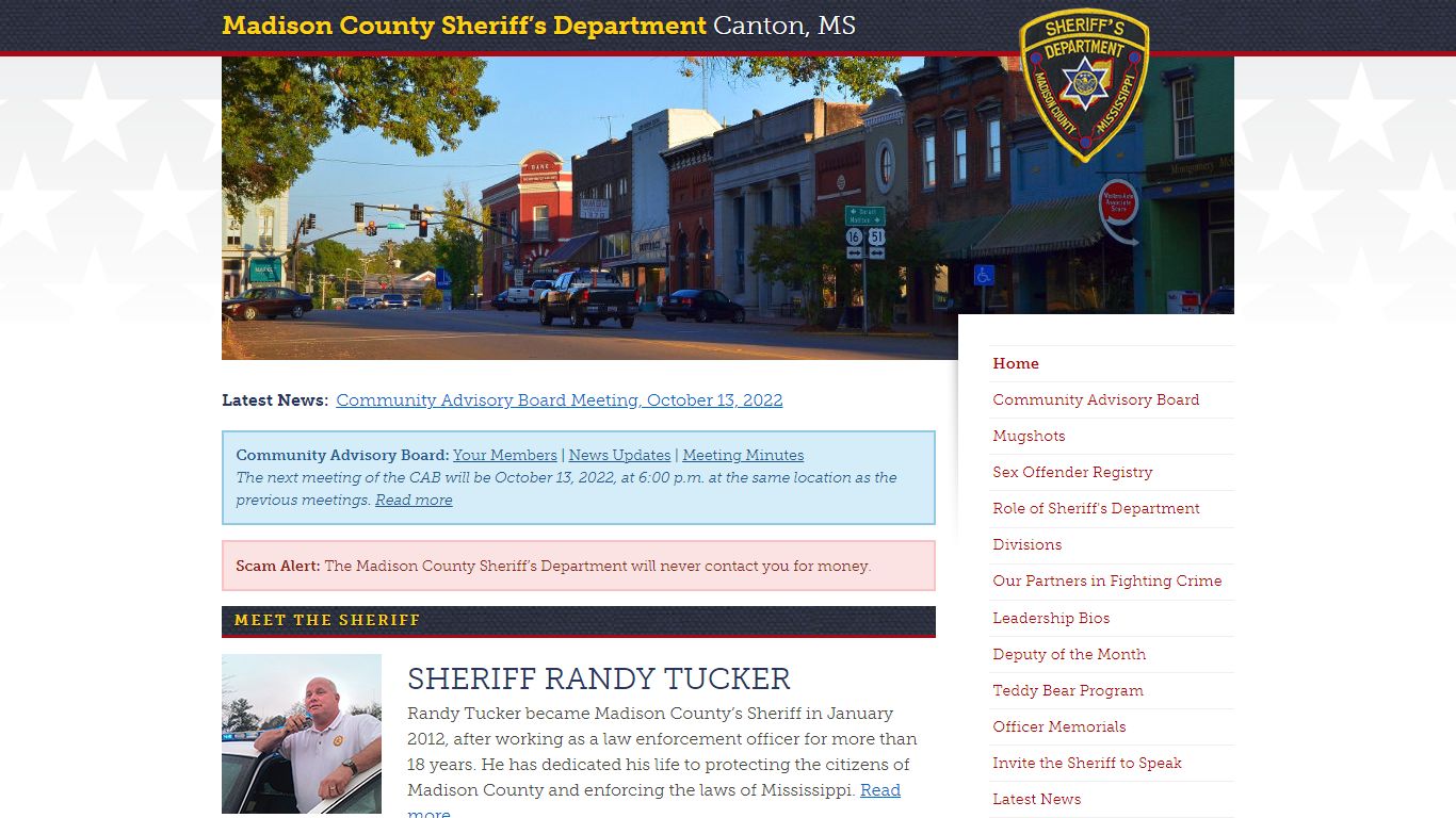 Madison County Sheriff's Department - Sheriff Randy Tucker